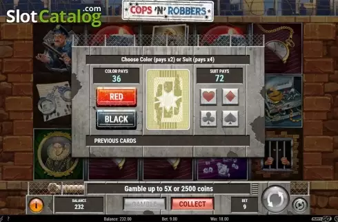 Οθόνη4. Cops 'N' Robbers 2018 (Play'n Go) Κουλοχέρης
