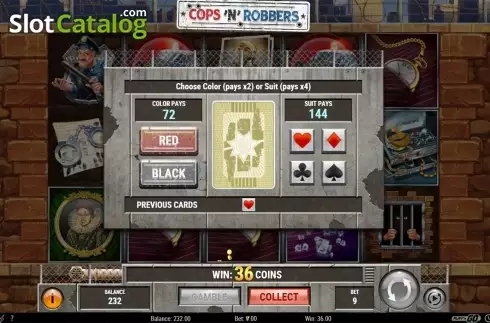 Οθόνη5. Cops 'N' Robbers 2018 (Play'n Go) Κουλοχέρης