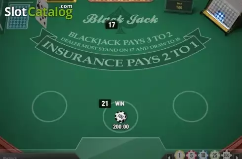 Οθόνη4. Blackjack MH (Play'n Go) Κουλοχέρης