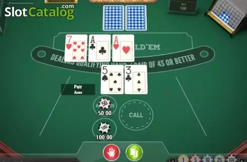 Οθόνη2. Casino Hold'em (Play'n Go) Κουλοχέρης 