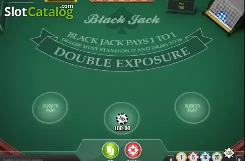 Οθόνη3. Double Exposure Blackjack MH (Play'n Go) Κουλοχέρης 