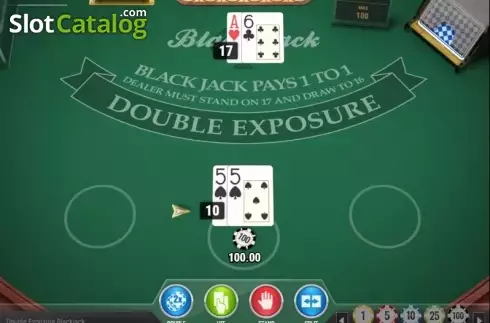 Οθόνη4. Double Exposure Blackjack MH (Play'n Go) Κουλοχέρης 