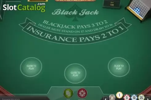 Οθόνη2. European Blackjack MH (Play'n Go) Κουλοχέρης