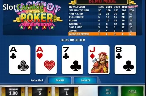 Οθόνη4. Jackpot Poker (Play'n Go) Κουλοχέρης
