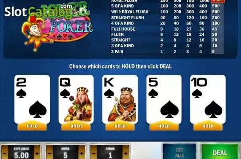 Οθόνη3. Joker Poker MH (Play'n Go) Κουλοχέρης