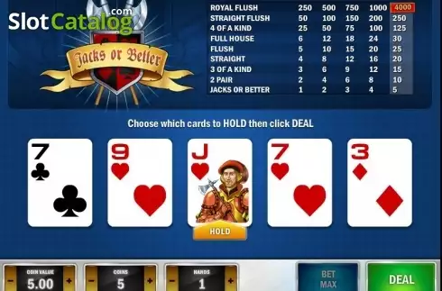 Οθόνη3. Jacks or Better MH (Play'n Go) Κουλοχέρης