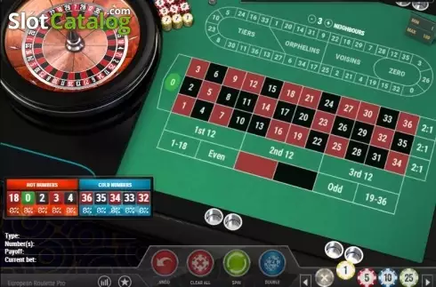 Οθόνη2. European Roulette Pro (Play'n Go) Κουλοχέρης