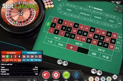 Οθόνη4. European Roulette Pro (Play'n Go) Κουλοχέρης