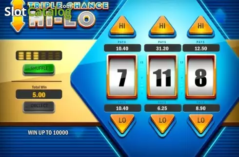 Οθόνη3. Triple Chance HiLo Κουλοχέρης
