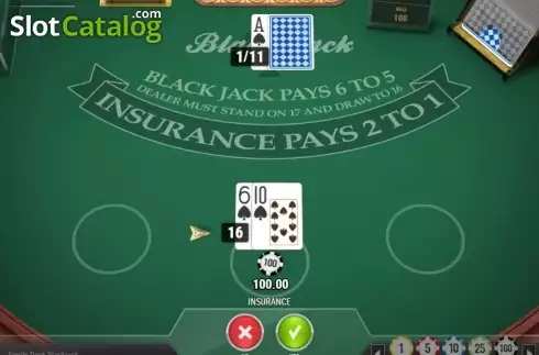 Οθόνη3. Single Deck Blackjack MH Κουλοχέρης