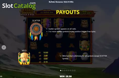 Οθόνη5. Buffalo Bonanza Κουλοχέρης