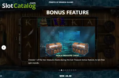 Οθόνη6. Pirates of Kraken Island Κουλοχέρης 