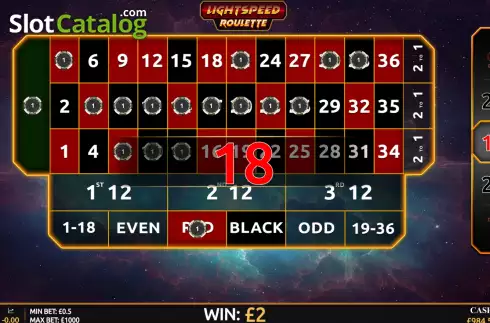 Οθόνη3. Lightspeed Roulette Κουλοχέρης
