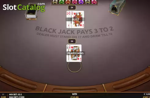 Οθόνη5. Blackjack (Playnova) Κουλοχέρης