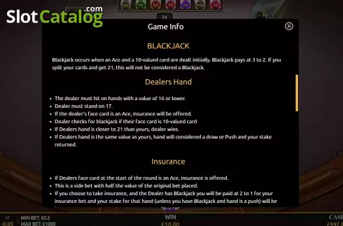 Οθόνη7. Blackjack (Playnova) Κουλοχέρης