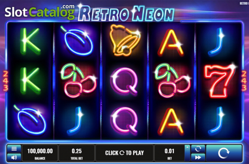 Οθόνη2. Retro Neon Κουλοχέρης