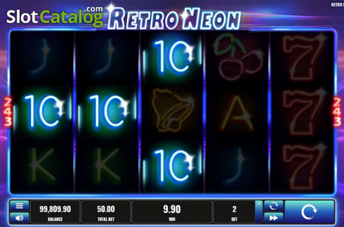 Οθόνη3. Retro Neon Κουλοχέρης