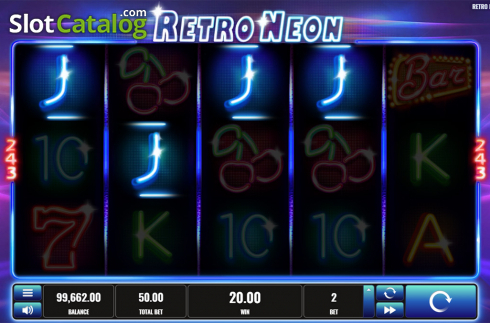 Οθόνη5. Retro Neon Κουλοχέρης
