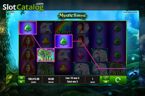 Οθόνη7. Mystic Forest (Playreels) Κουλοχέρης