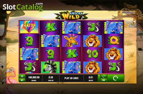 Οθόνη2. African Wild (Playreels) Κουλοχέρης