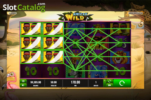 Οθόνη6. African Wild (Playreels) Κουλοχέρης