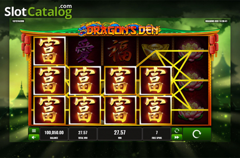 Οθόνη7. Dragon's Den Κουλοχέρης