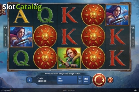Οθόνη2. Wild Warriors Κουλοχέρης 