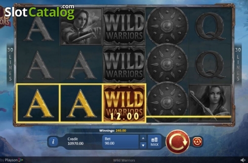 Οθόνη3. Wild Warriors Κουλοχέρης 