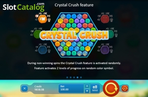 Οθόνη9. Crystal Crush (Playson) Κουλοχέρης