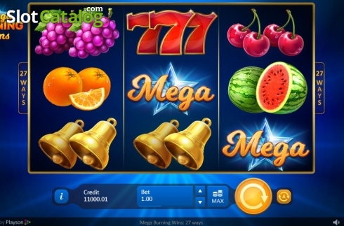 Οθόνη2. Mega Burning Wins 27 ways Κουλοχέρης