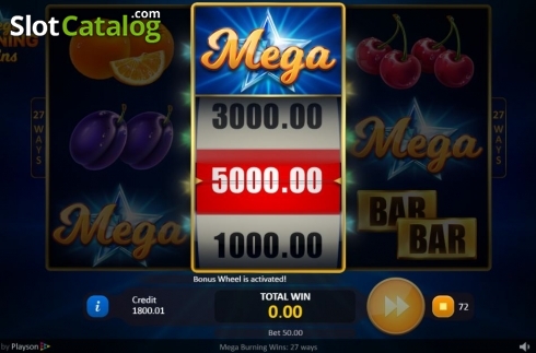 Οθόνη7. Mega Burning Wins 27 ways Κουλοχέρης