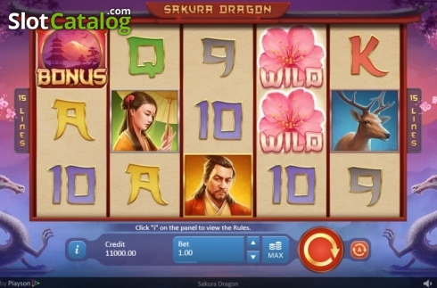 Οθόνη2. Sakura Dragon Κουλοχέρης