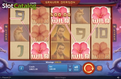 Οθόνη4. Sakura Dragon Κουλοχέρης