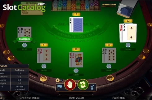Οθόνη3. BlackJack (Playson) Κουλοχέρης 