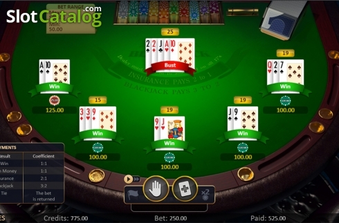 Οθόνη4. BlackJack (Playson) Κουλοχέρης 
