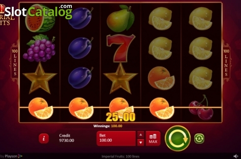 Οθόνη5. Imperial Fruits: 100 Lines Κουλοχέρης