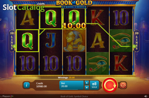 Οθόνη4. Book of Gold: Symbol Choice Κουλοχέρης