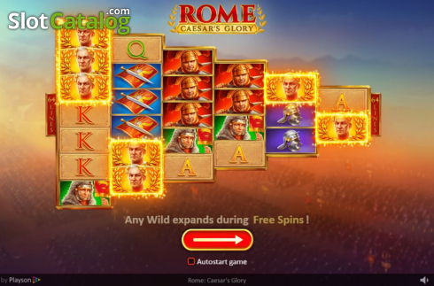Οθόνη2. Rome: Caesars Glory Κουλοχέρης