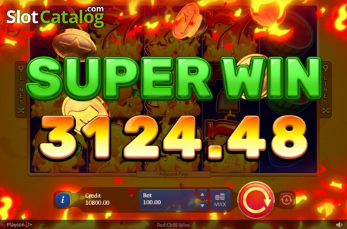 Οθόνη6. Red Chilli Wins Κουλοχέρης