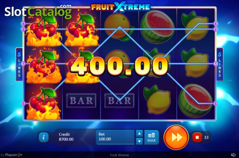 Οθόνη3. Fruit Xtreme Κουλοχέρης
