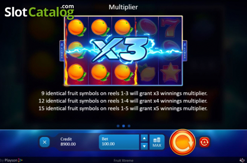 Οθόνη9. Fruit Xtreme Κουλοχέρης