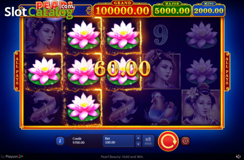 Οθόνη3. Pearl Beauty Hold and Win Κουλοχέρης