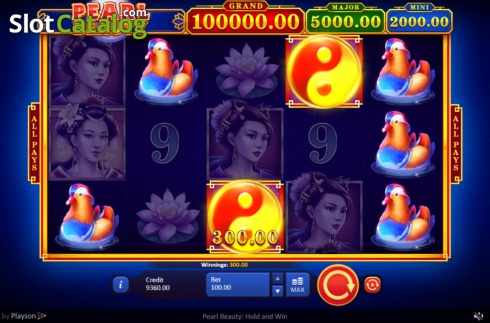 Οθόνη4. Pearl Beauty Hold and Win Κουλοχέρης