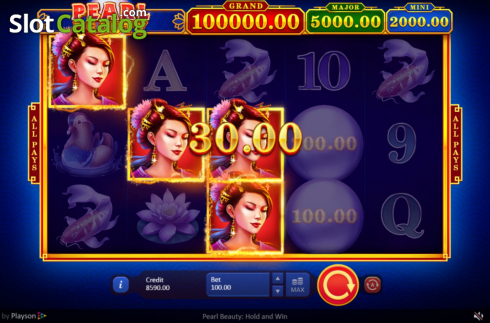 Οθόνη6. Pearl Beauty Hold and Win Κουλοχέρης
