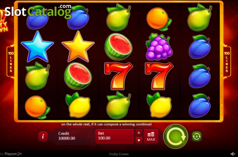 Οθόνη2. Fruity Crown Κουλοχέρης