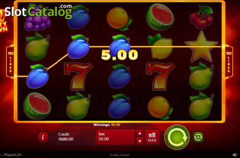 Οθόνη4. Fruity Crown Κουλοχέρης