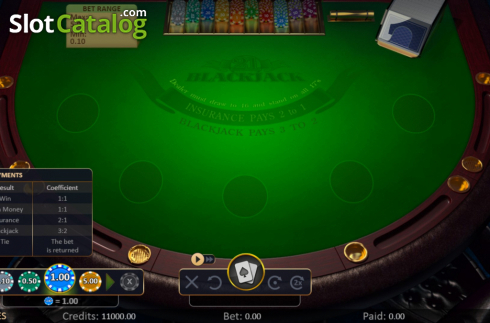 Οθόνη2. Blackjack Low (Playson) Κουλοχέρης