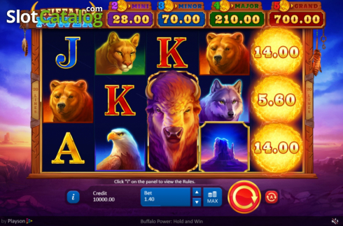 Οθόνη2. Buffalo Power Hold and Win Κουλοχέρης