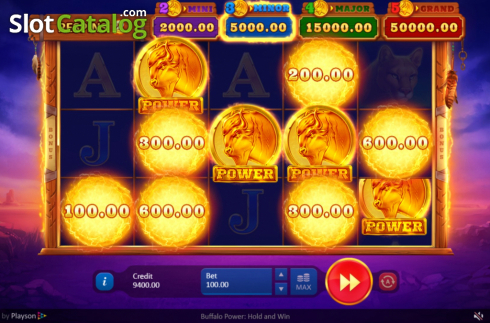 Οθόνη6. Buffalo Power Hold and Win Κουλοχέρης