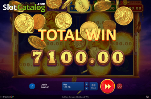 Οθόνη7. Buffalo Power Hold and Win Κουλοχέρης